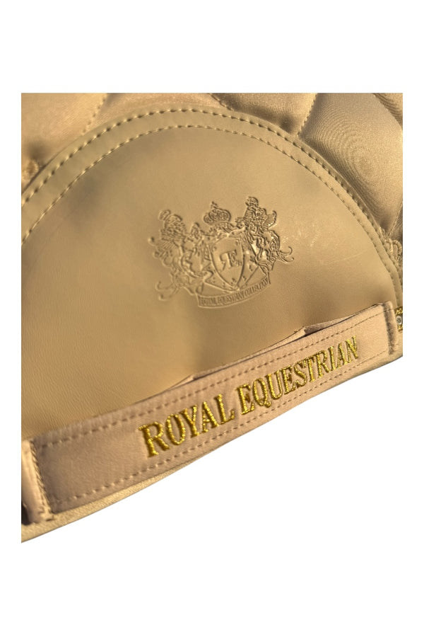 Royal Equestrian Jump Saddle Pad Crystal Champagne Full