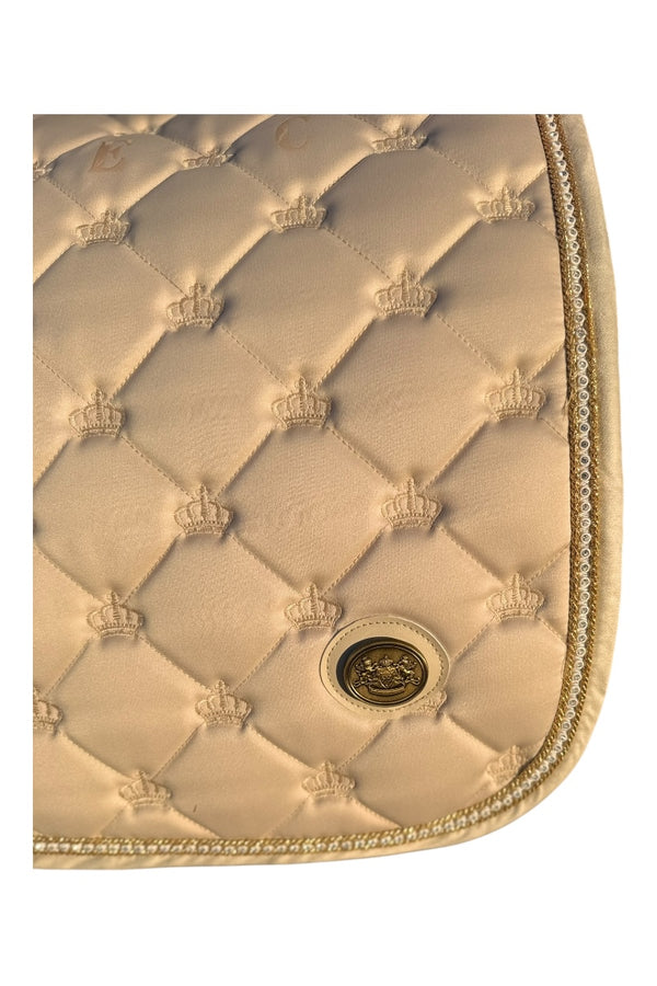 Royal Equestrian Jump Saddle Pad Crystal Champagne Full