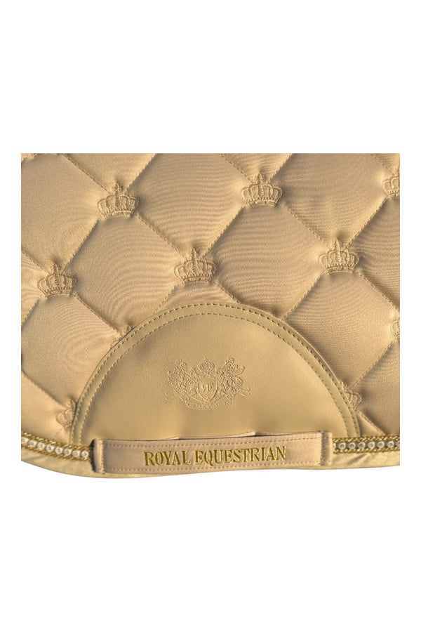 Royal Equestrian Jump Saddle Pad Crystal Champagne Full