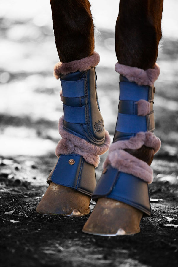 Royal Equestrian Lined Brushing Boots Navy