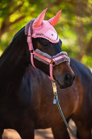 Royal Equestrian Premium Ear Bonnet Pink Full