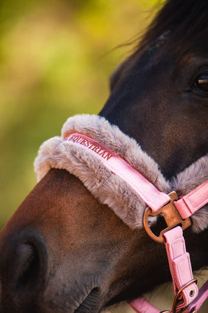 Royal Equestrian Fur Halter Pink Full