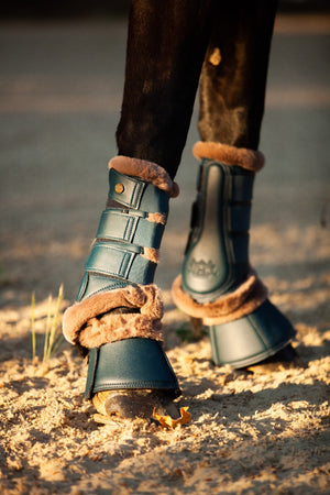 Royal Equestrian Lined Brushing Boots Navy