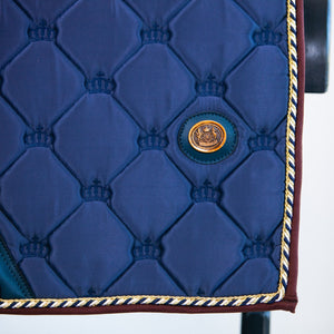 Royal Equestrian Dressage Saddle Pad Navy Full