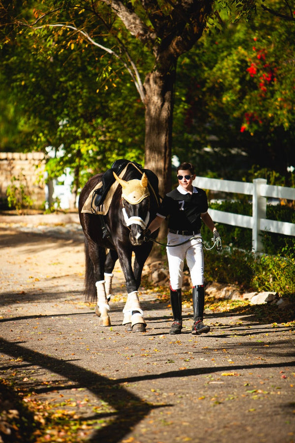 Royal Equestrian Lined Brushing Boots Champagne