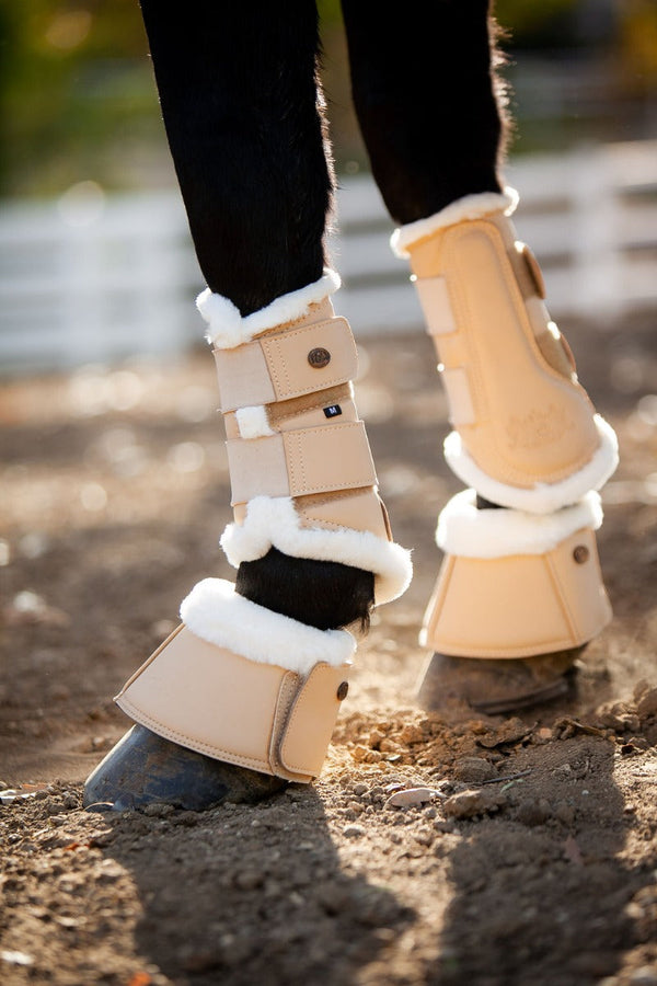 Royal Equestrian Lined Brushing Boots Champagne