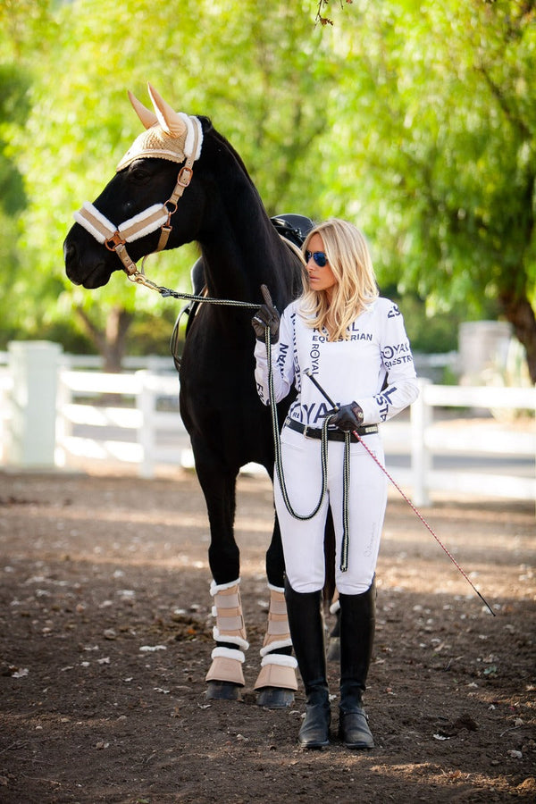 Royal Equestrian Lined Brushing Boots Champagne