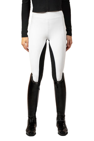 Royal Equestrian Full Grip Riding Tights White