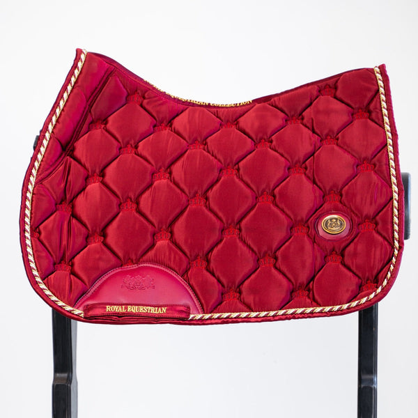 Royal Equestrian Jump Saddle Pad Red Full