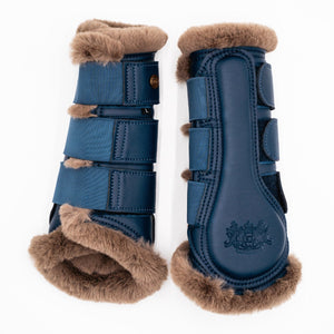 Royal Equestrian Lined Brushing Boots Navy