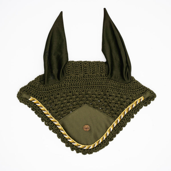 Royal Equestrian Premium Ear Bonnet Olive Full