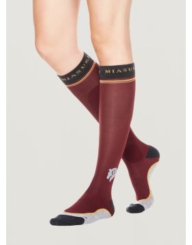 Miasuki BOBBIE Equestrian Socks-Amarone-S