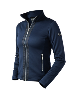 Equestrian Stockholm Fleece Jacket Navy Silver