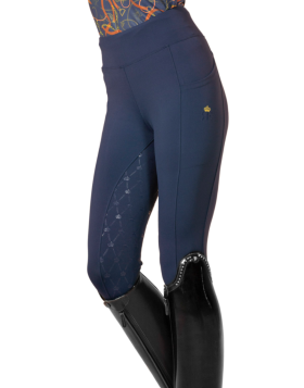 Royal Equestrian Full Grip Riding Tights Navy