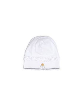 RB Royal Baby Organic Cotton Beanie Hat Super Soft Infant Cap (Snap and Dream)