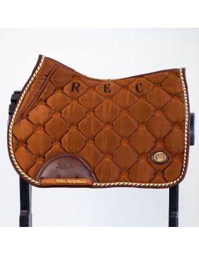 Royal Equestrian Jump Saddle Pad Chocolate Full