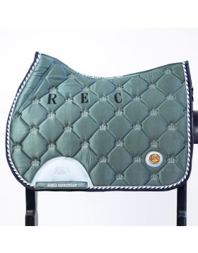 Royal Equestrian Jump Saddle Pad Marine Blue Full