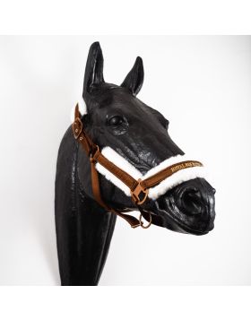 Royal Equestrian Fur Halter Chocolate Full 