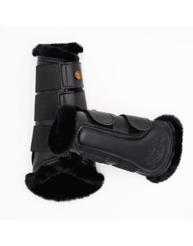 Royal Equestrian Lined Brushing Boots Black