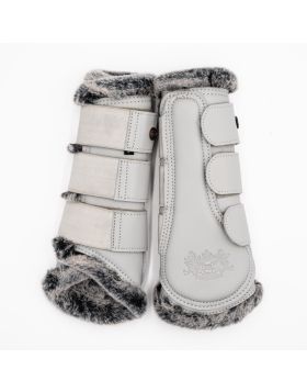 Royal Equestrian Lined Brushing Boots Silver