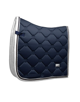 Equestrian Stockholm Dressage Saddle Pad Midnight White Edge COB