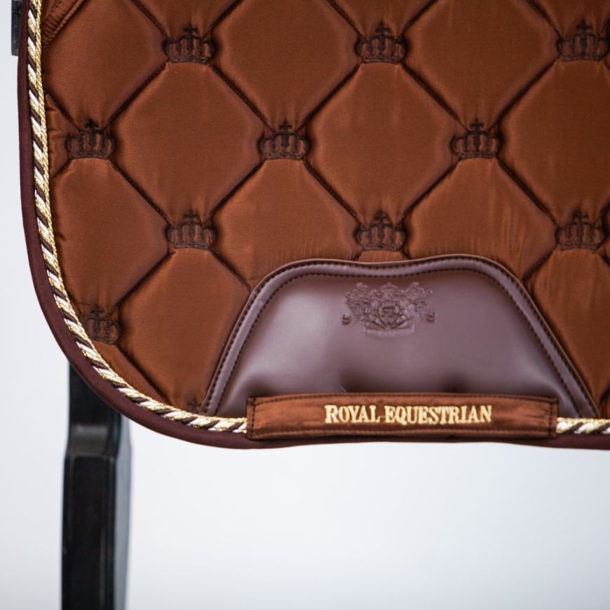 SADDLE PAD DRESSAGE BROWN