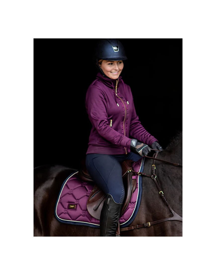 Equestrian Stockholm Training Jacket Purple Gold